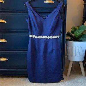Lilly Pulitzer Navy & Gold Dress